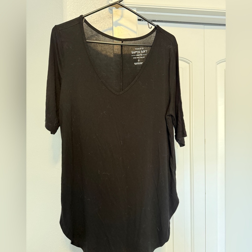 Torrid Classic Black Short Sleeve Tee